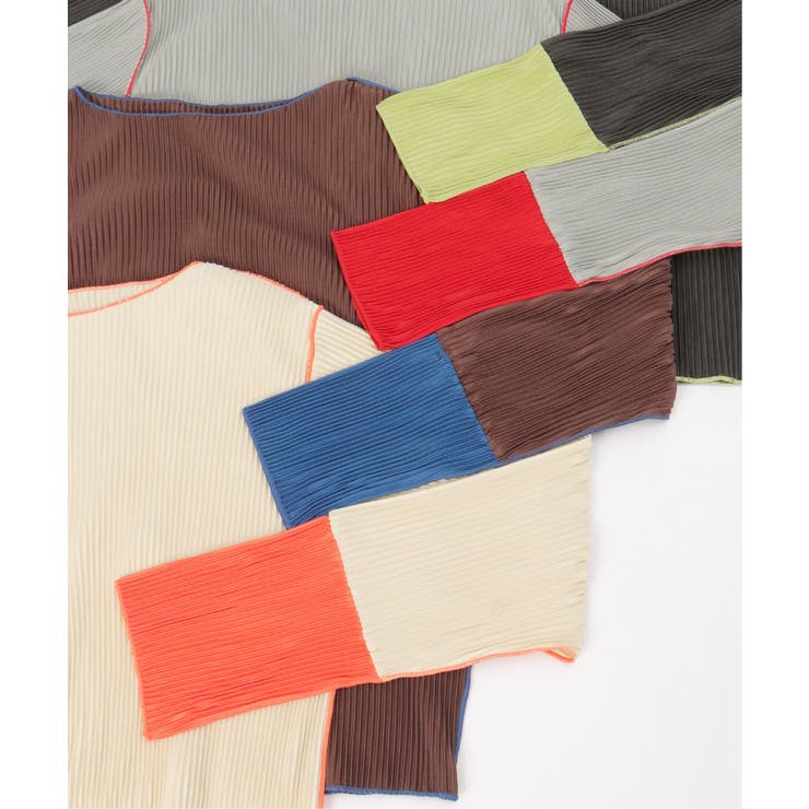 プリーツ加工配色袖トップス | VENCE share style【WOMEN】 | 詳細画像39 