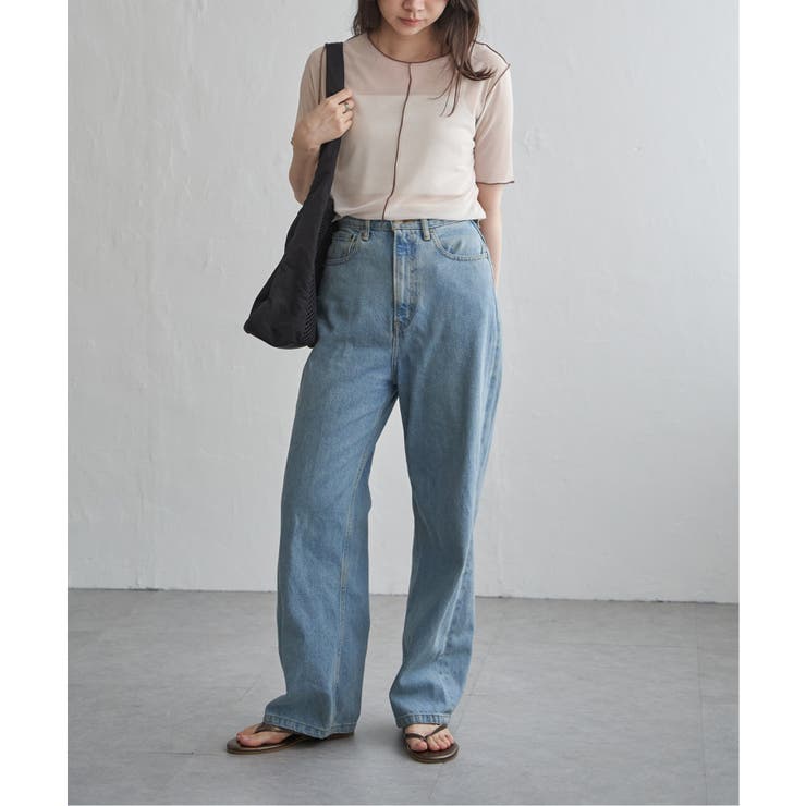 シアーメロウ配色トップス | VENCE share style【WOMEN】 | 詳細画像6 