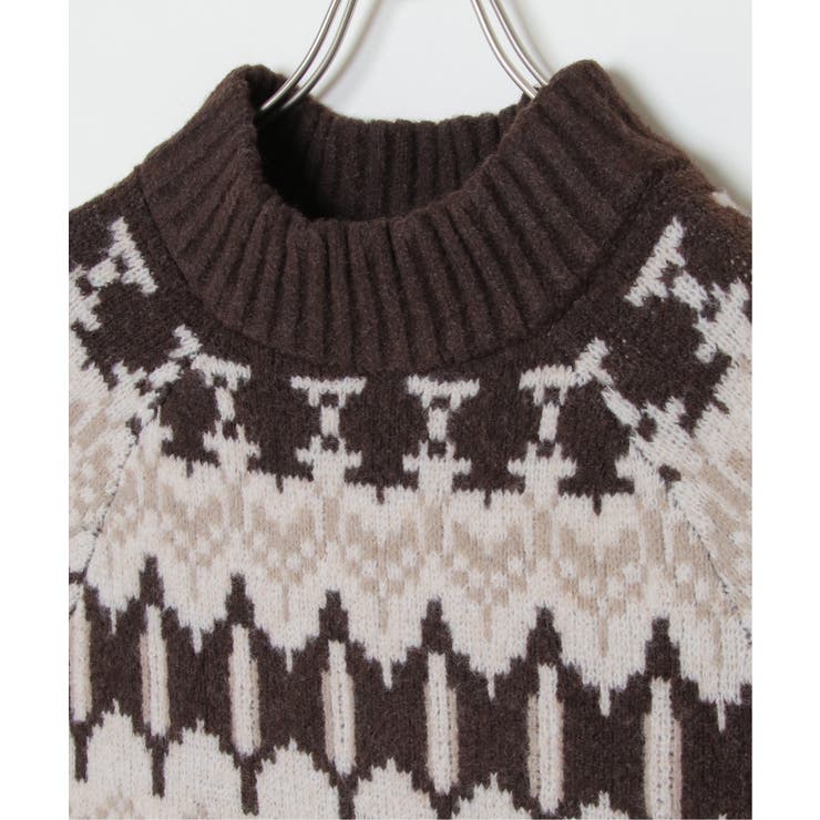 ノルディック柄ニットプルオーバー[品番：IKAW0014656]｜VENCE share