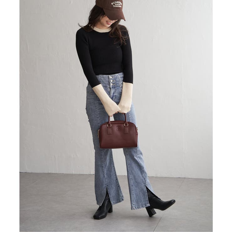 クールクール12Gリブ配色プルオーバー | VENCE share style【WOMEN】 | 詳細画像14 