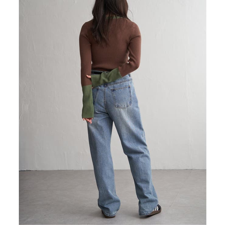 クールクール12Gリブ配色プルオーバー | VENCE share style【WOMEN】 | 詳細画像30 