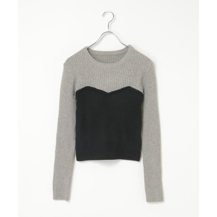 ウールライクビスチェ見え配色プルオーバー | VENCE share style【WOMEN】 | 詳細画像23 