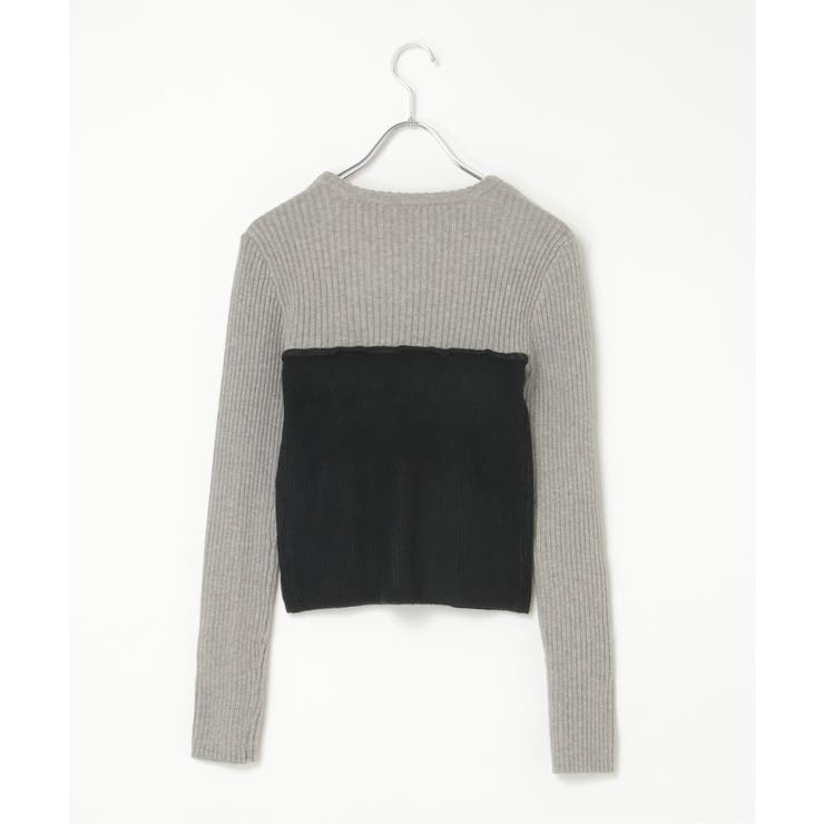 ウールライクビスチェ見え配色プルオーバー | VENCE share style【WOMEN】 | 詳細画像24 