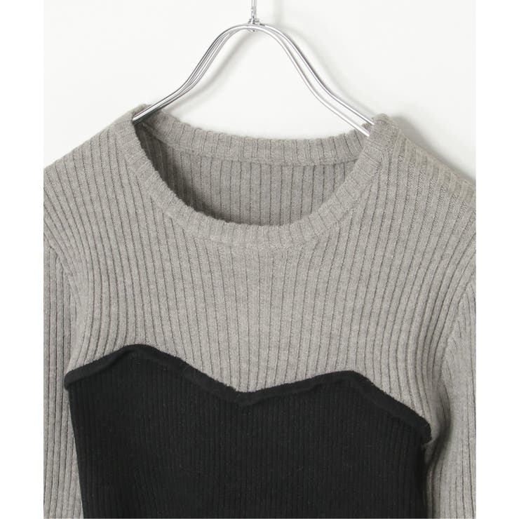 ウールライクビスチェ見え配色プルオーバー | VENCE share style【WOMEN】 | 詳細画像28 