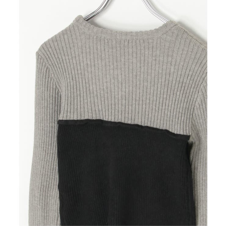 ウールライクビスチェ見え配色プルオーバー | VENCE share style【WOMEN】 | 詳細画像29 