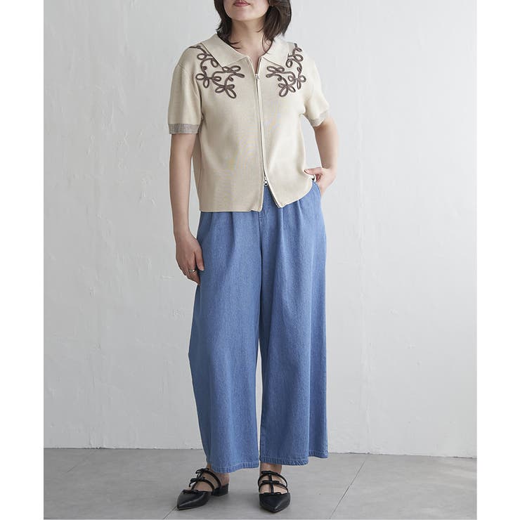 コード刺繍ダブルジップブルゾン | VENCE share style【WOMEN】 | 詳細画像11 