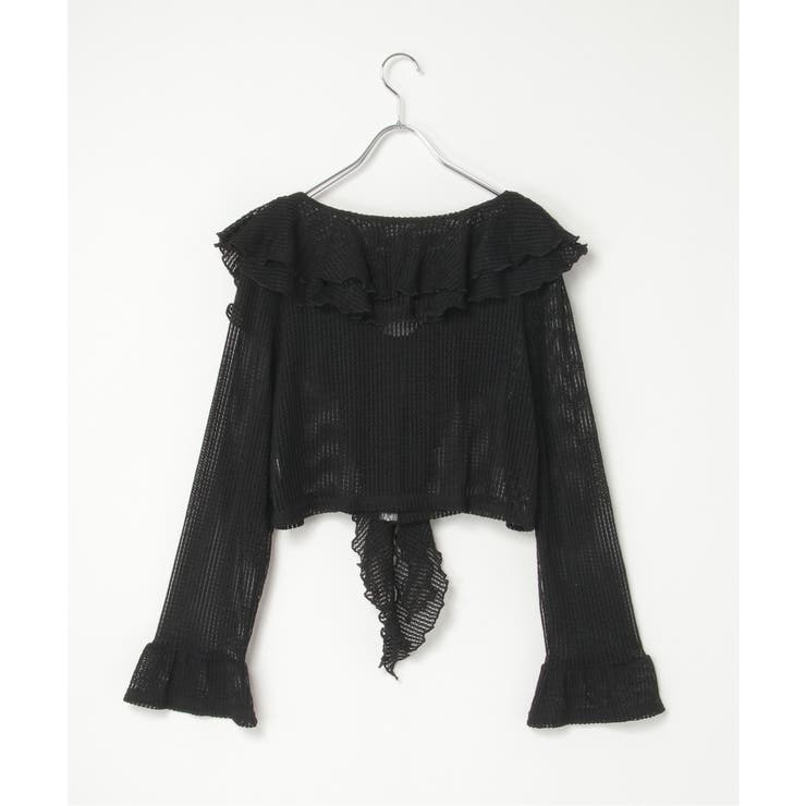 メッシュフリルジップカーディガン | VENCE share style【WOMEN】 | 詳細画像16 