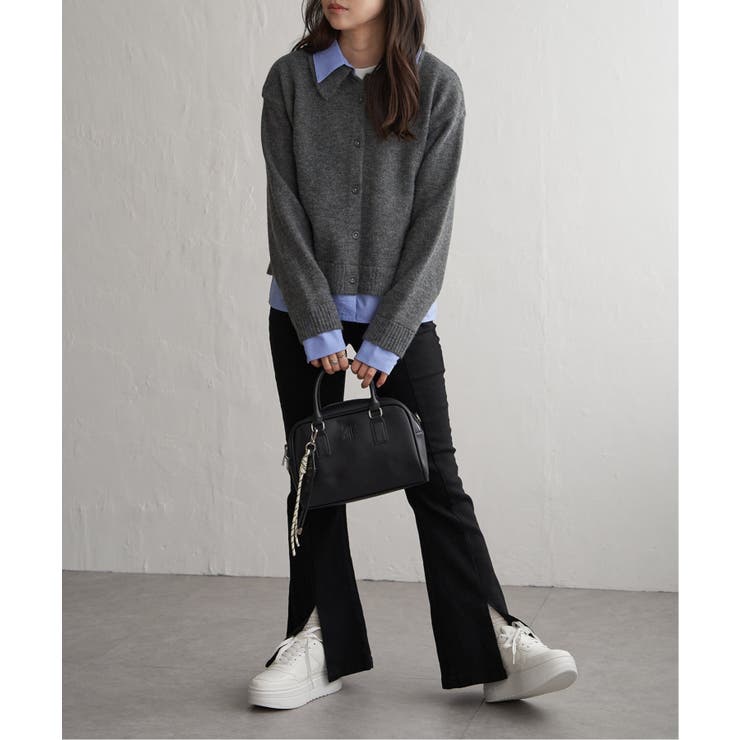 アルパカタッチシャツドッキングカーディガン | VENCE share style【WOMEN】 | 詳細画像8 