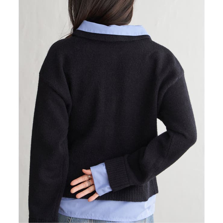 アルパカタッチシャツドッキングカーディガン | VENCE share style【WOMEN】 | 詳細画像11 