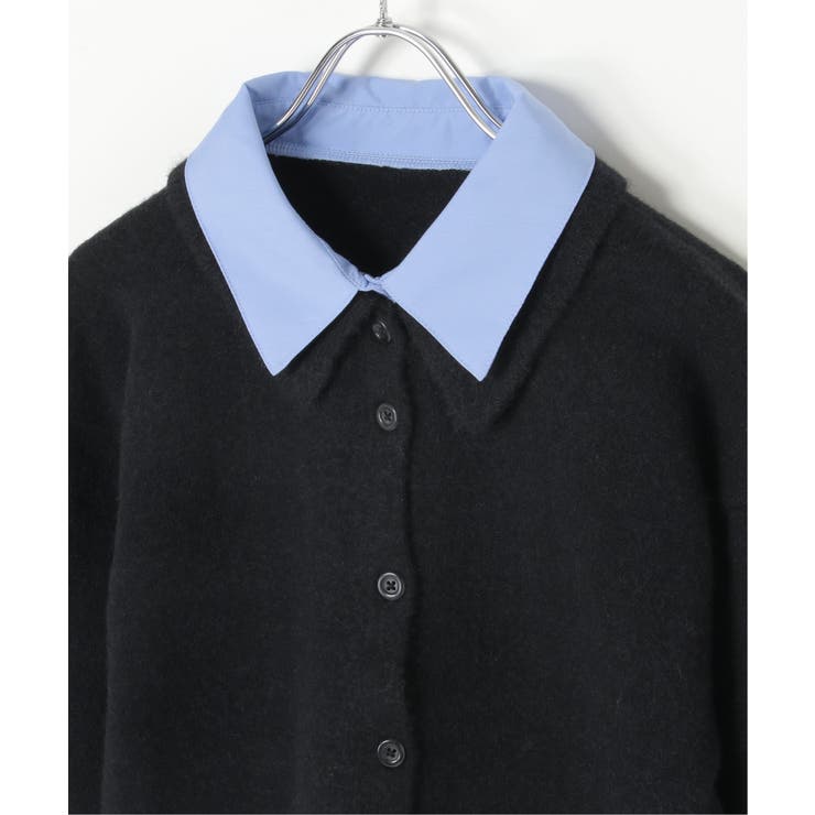 アルパカタッチシャツドッキングカーディガン | VENCE share style【WOMEN】 | 詳細画像30 