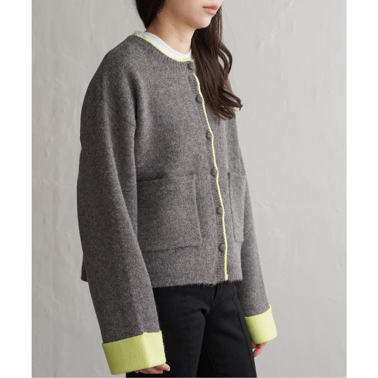 アルパカタッチ配色カーディガン | VENCE share style【WOMEN】 | 詳細画像11 