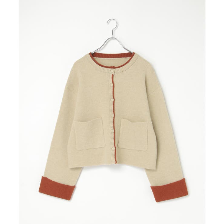 アルパカタッチ配色カーディガン | VENCE share style【WOMEN】 | 詳細画像25 