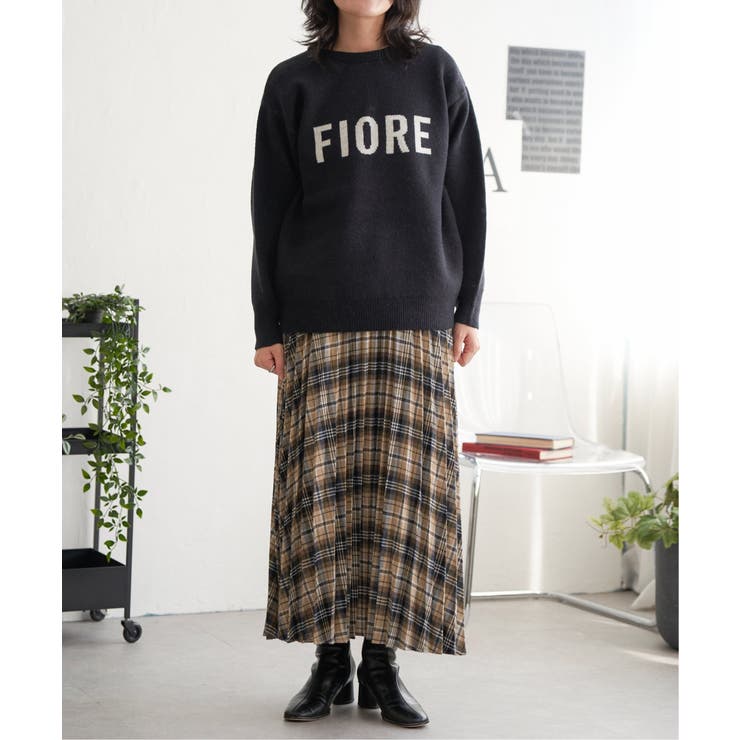 FIOREロゴジャガードニット | VENCE share style【WOMEN】 | 詳細画像7 