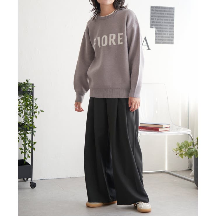 FIOREロゴジャガードニット | VENCE share style【WOMEN】 | 詳細画像8 