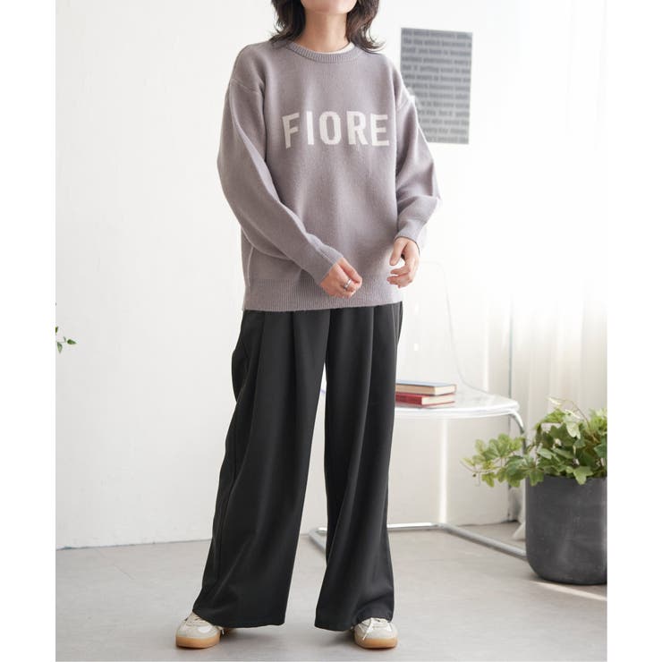 FIOREロゴジャガードニット | VENCE share style【WOMEN】 | 詳細画像9 