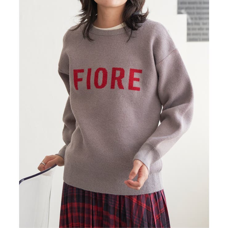 グレー | FIOREロゴジャガードニット | VENCE share style【WOMEN】