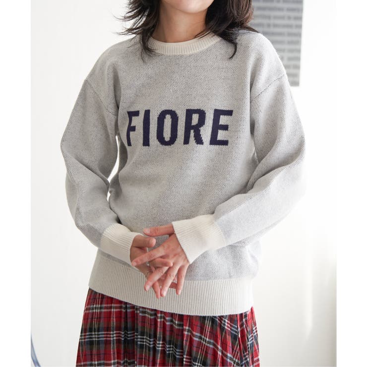 FIOREロゴジャガードニット | VENCE share style【WOMEN】 | 詳細画像1 