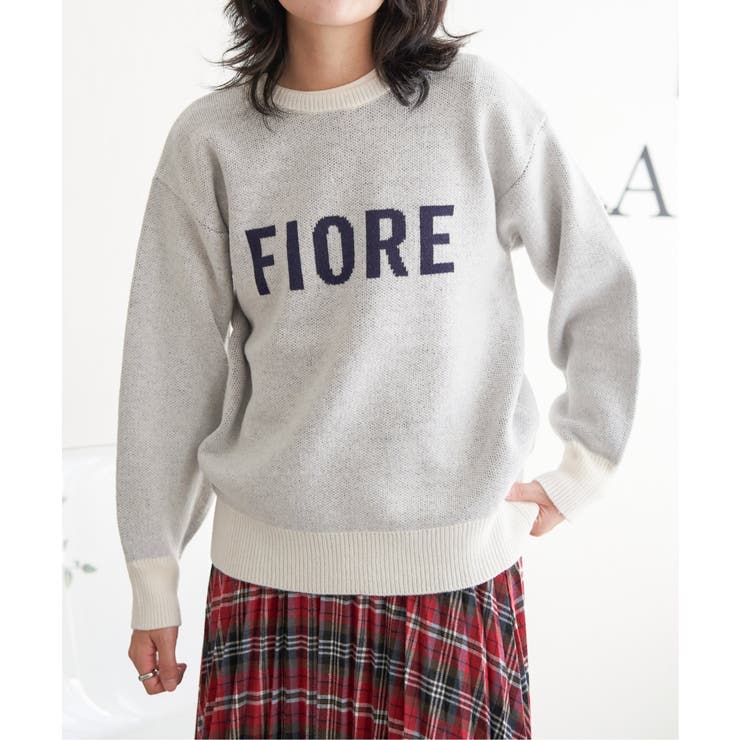 FIOREロゴジャガードニット | VENCE share style【WOMEN】 | 詳細画像3 