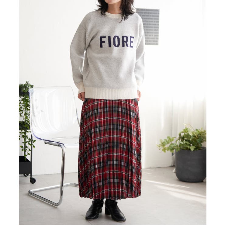 FIOREロゴジャガードニット | VENCE share style【WOMEN】 | 詳細画像4 