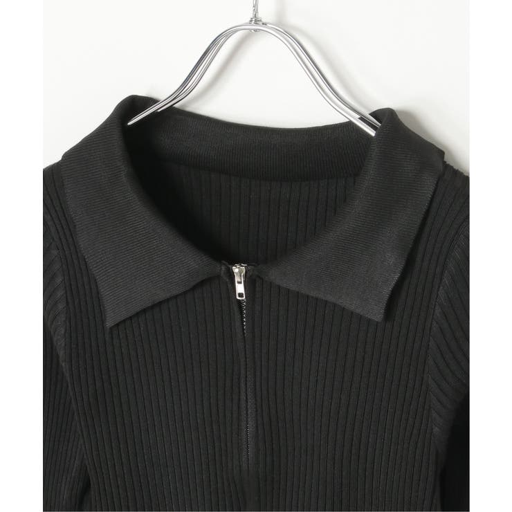 ダブルジップショートリブニット | VENCE share style【WOMEN】 | 詳細画像23 