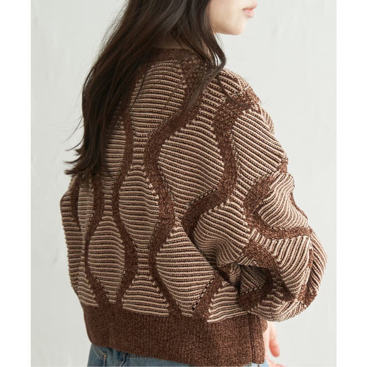 5Gヒョウタン柄ジャガードプルオーバー | VENCE share style【WOMEN】 | 詳細画像11 