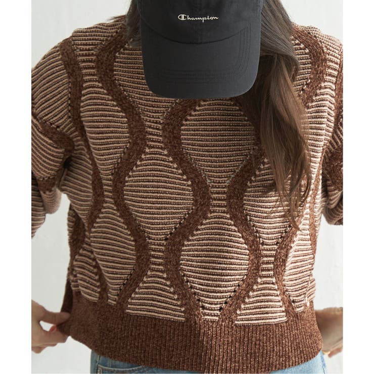 5Gヒョウタン柄ジャガードプルオーバー | VENCE share style【WOMEN】 | 詳細画像12 