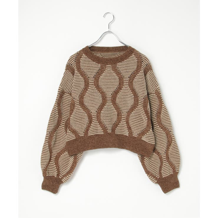 5Gヒョウタン柄ジャガードプルオーバー | VENCE share style【WOMEN】 | 詳細画像13 