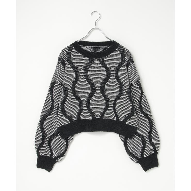 5Gヒョウタン柄ジャガードプルオーバー | VENCE share style【WOMEN】 | 詳細画像14 