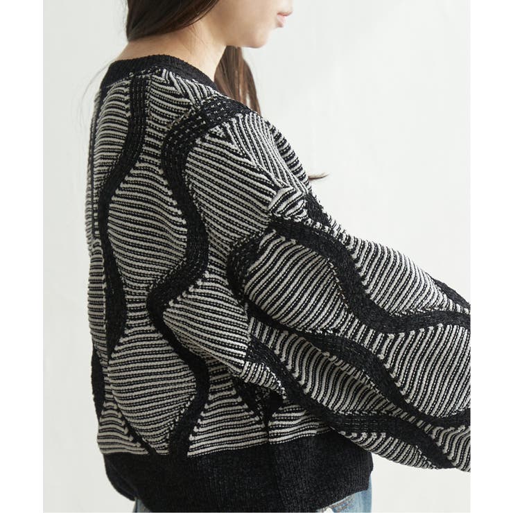 5Gヒョウタン柄ジャガードプルオーバー | VENCE share style【WOMEN】 | 詳細画像6 