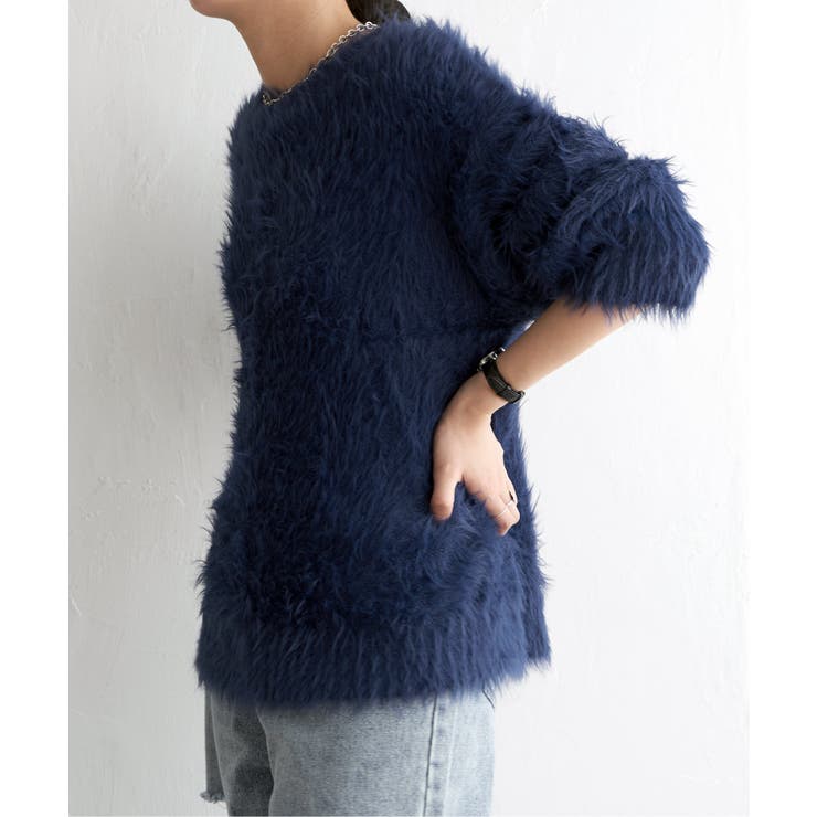 フェイクフェザー天竺プルオーバー | VENCE share style【WOMEN】 | 詳細画像2 