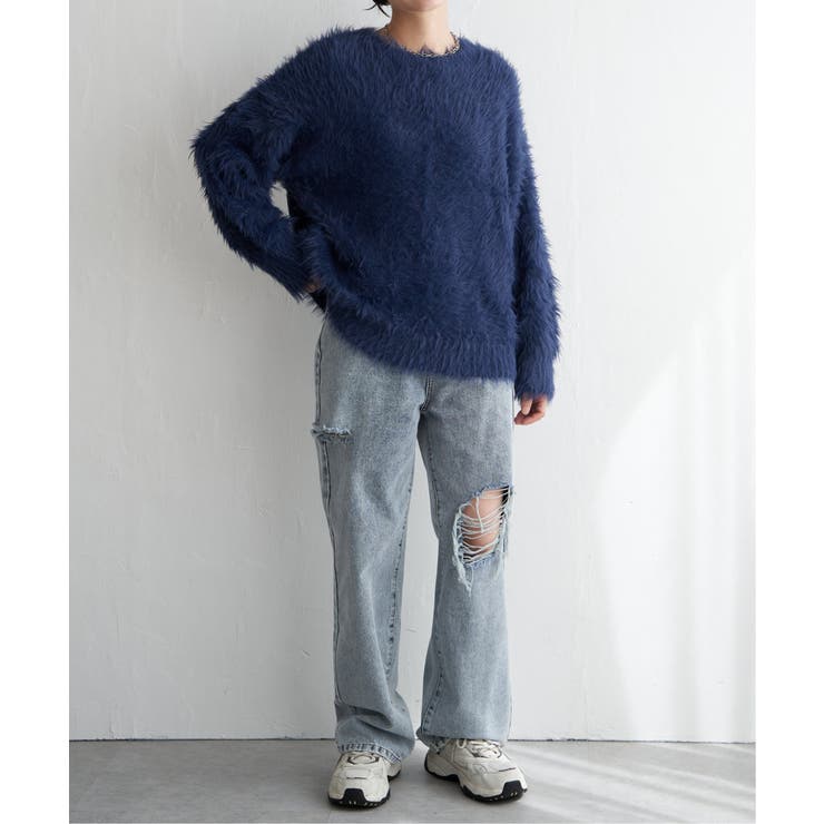 フェイクフェザー天竺プルオーバー | VENCE share style【WOMEN】 | 詳細画像3 