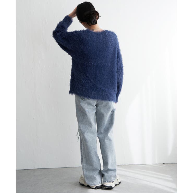 フェイクフェザー天竺プルオーバー | VENCE share style【WOMEN】 | 詳細画像4 