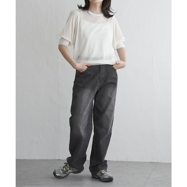 透かし編み配色トップス | VENCE share style【WOMEN】 | 詳細画像10 