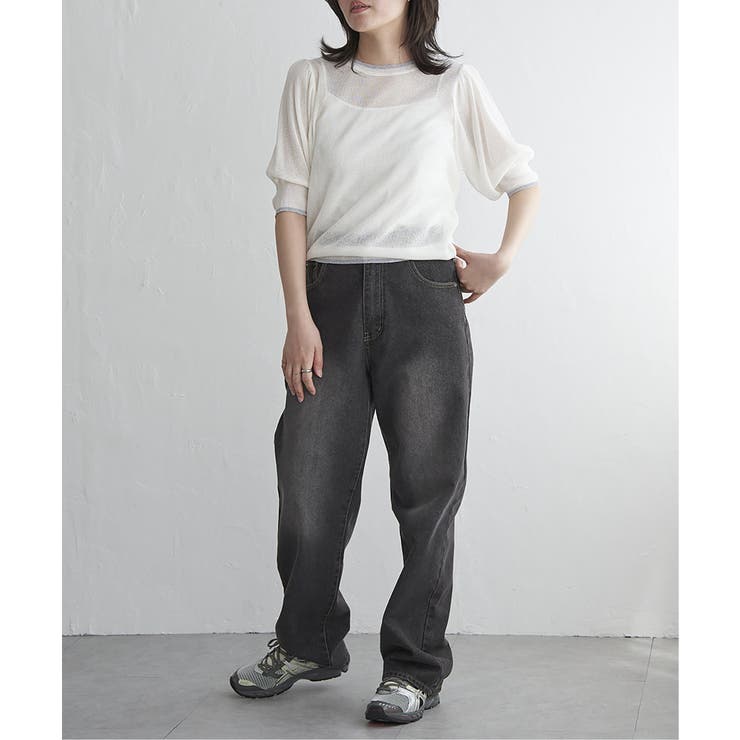 透かし編み配色トップス | VENCE share style【WOMEN】 | 詳細画像11 