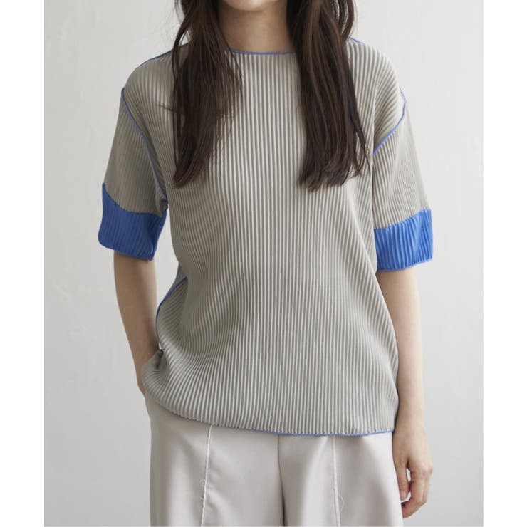 プリーツ袖配色トップス | VENCE share style【WOMEN】 | 詳細画像8 