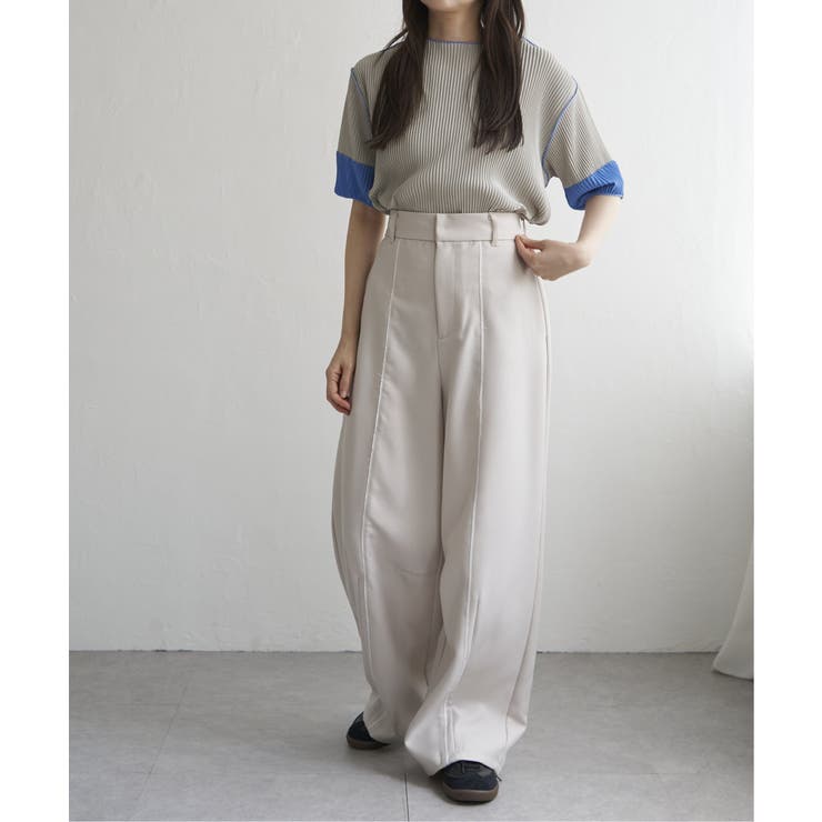 プリーツ袖配色トップス | VENCE share style【WOMEN】 | 詳細画像10 