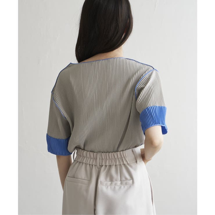 プリーツ袖配色トップス | VENCE share style【WOMEN】 | 詳細画像11 