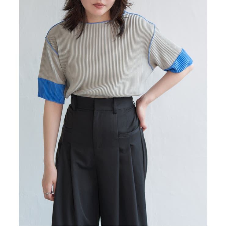 プリーツ袖配色トップス | VENCE share style【WOMEN】 | 詳細画像13 