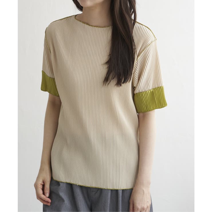 プリーツ袖配色トップス | VENCE share style【WOMEN】 | 詳細画像16 