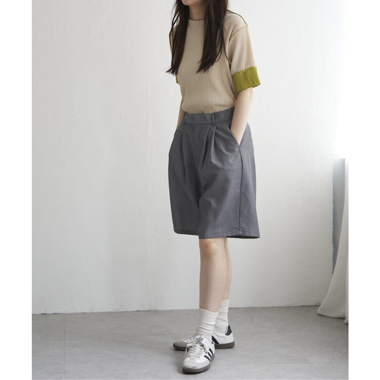 プリーツ袖配色トップス | VENCE share style【WOMEN】 | 詳細画像17 