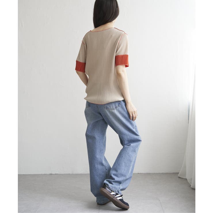 プリーツ袖配色トップス | VENCE share style【WOMEN】 | 詳細画像23 