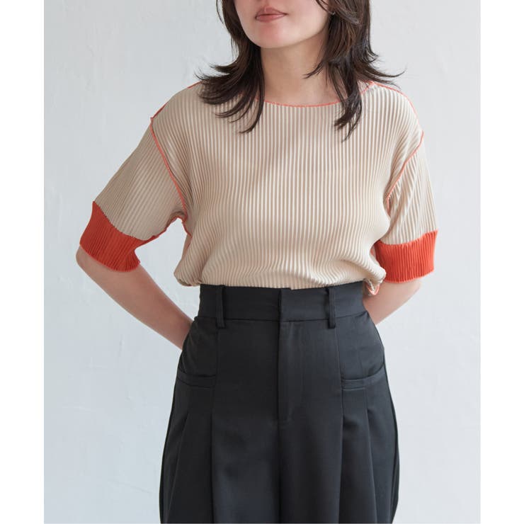 プリーツ袖配色トップス | VENCE share style【WOMEN】 | 詳細画像25 