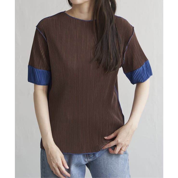 プリーツ袖配色トップス | VENCE share style【WOMEN】 | 詳細画像26 