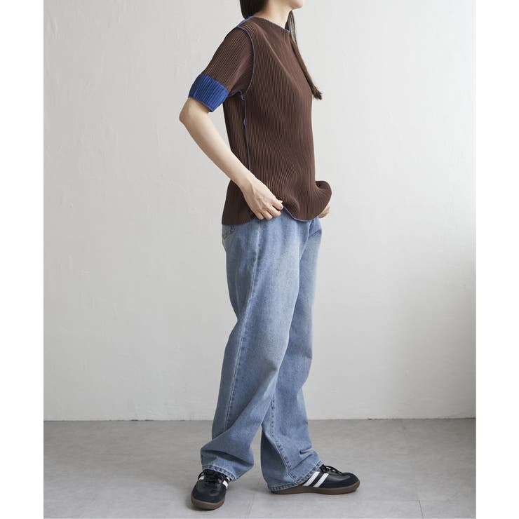 プリーツ袖配色トップス | VENCE share style【WOMEN】 | 詳細画像29 