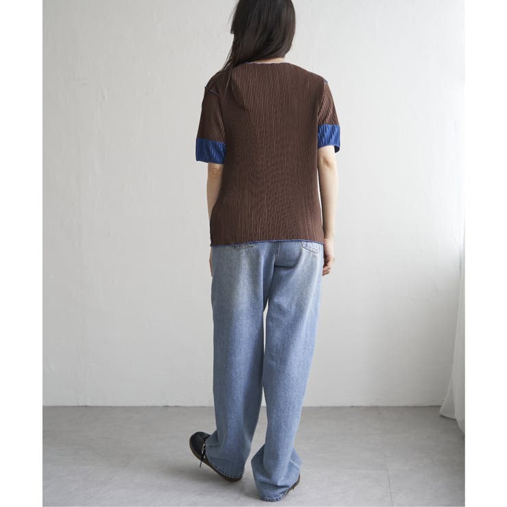 プリーツ袖配色トップス | VENCE share style【WOMEN】 | 詳細画像30 