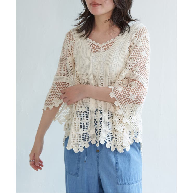 かぎ編みトップス | VENCE share style【WOMEN】 | 詳細画像8 