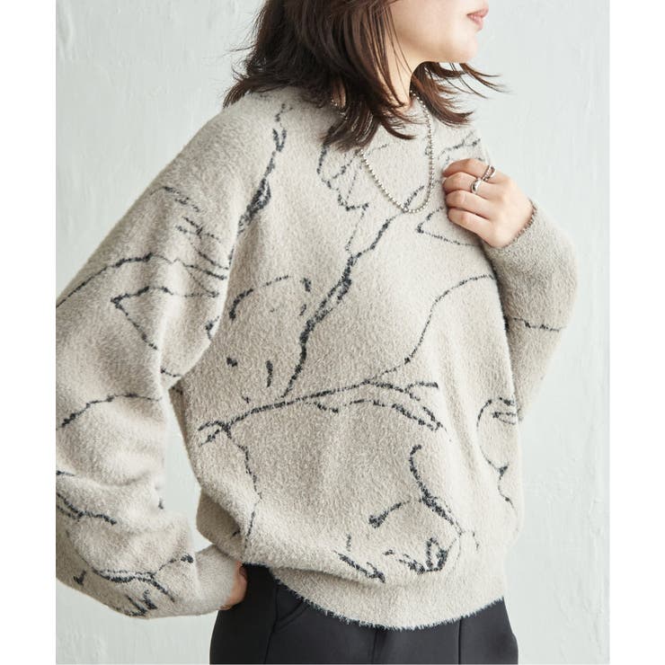 ニュアンス柄シャガードプルオーバー | VENCE share style【WOMEN】 | 詳細画像12 