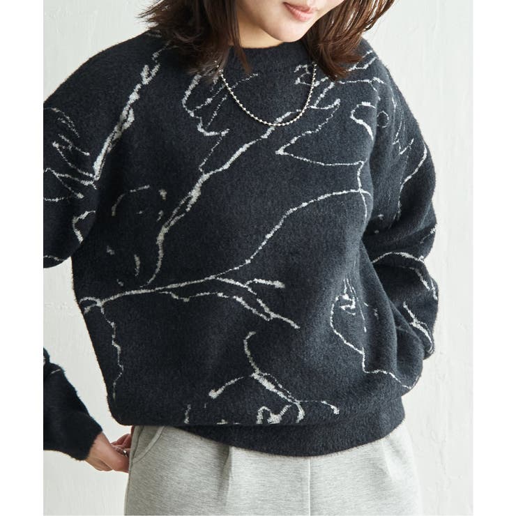 ニュアンス柄シャガードプルオーバー | VENCE share style【WOMEN】 | 詳細画像2 