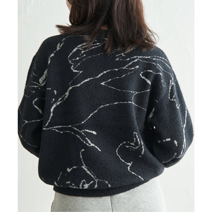 ニュアンス柄シャガードプルオーバー | VENCE share style【WOMEN】 | 詳細画像4 