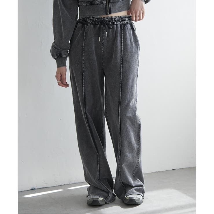 【セットアップ対応】ケミカルスウェットパンツ | VENCE share style【WOMEN】 | 詳細画像1 